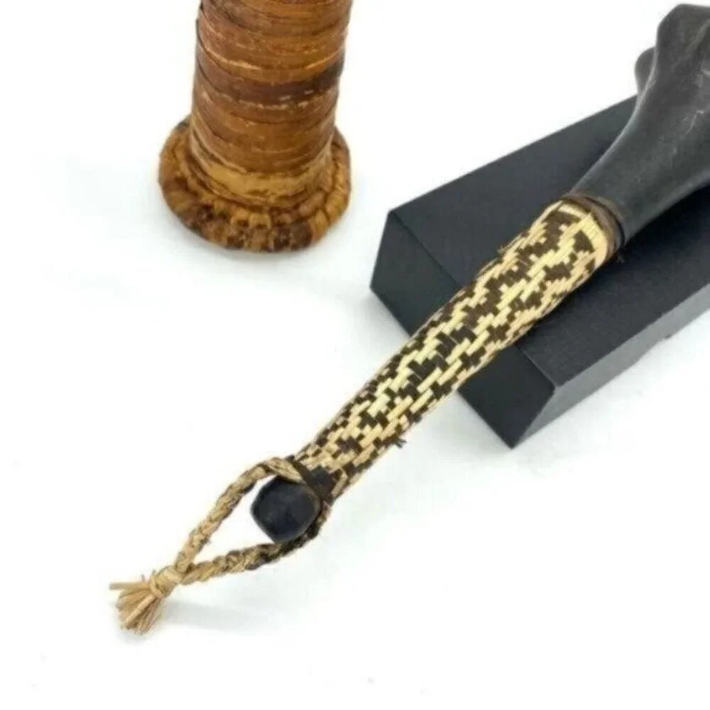 African Baobab Ornament Tree Sculpture and War Club